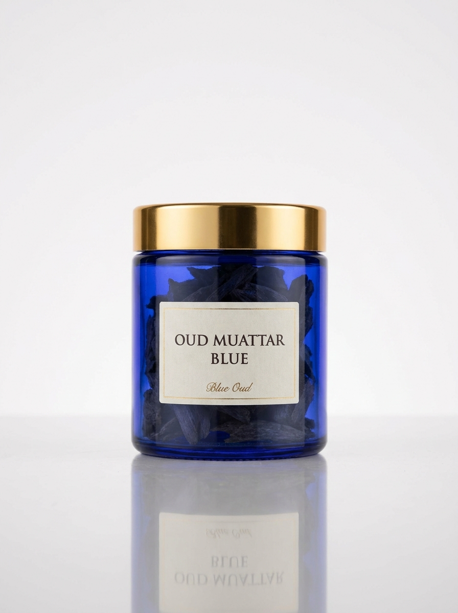 oud muattar blue jar