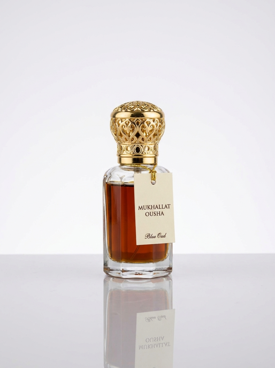 mukhallat ousha oil perfume bottle